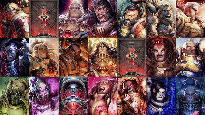 Image of all of the Primarchs